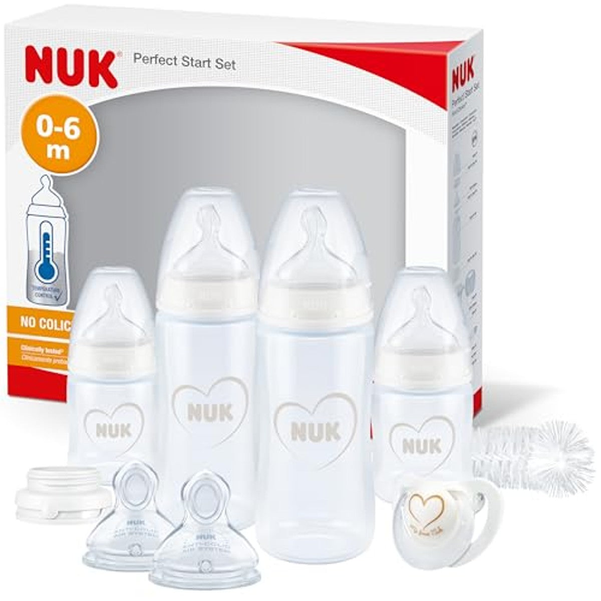 NUK Perfect Start First Choice+ babyflessenset 10-delig - 6-pack