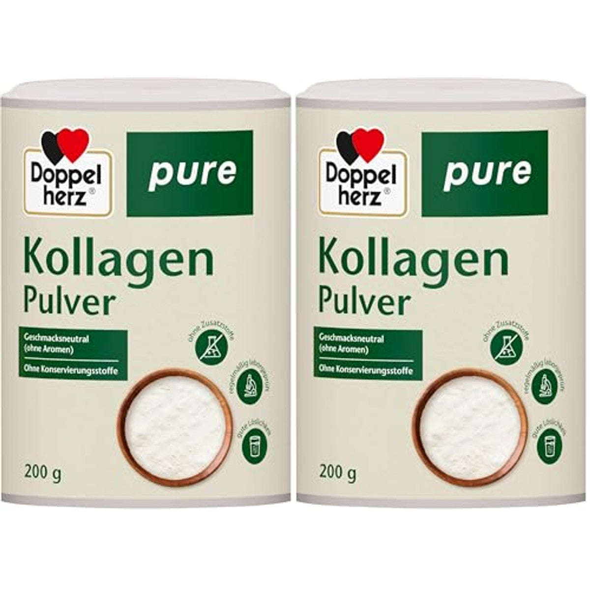 Doppelherz Pure Collageenpoeder Smaakneutraal 2 x 200 g - 6-pack