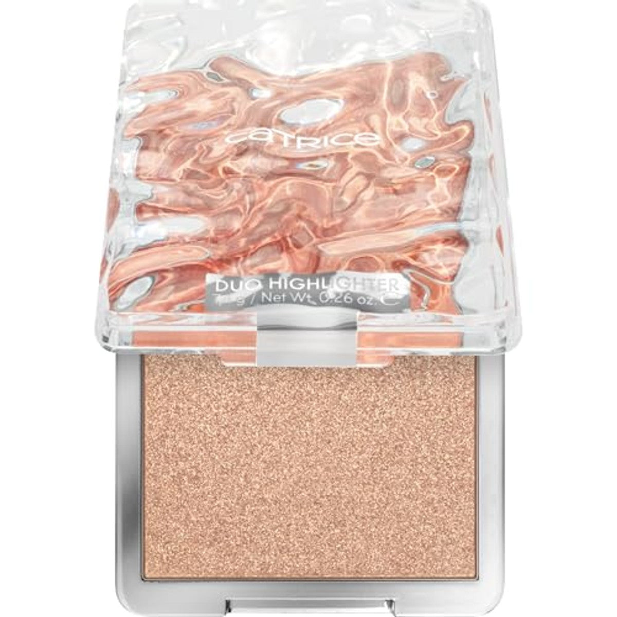 Catrice Underwater Secrets Nr. C01 Duo Highlighter, highlighter palet, goud, 2 goudtinten, direct resultaat, glanzend, stralend, veganistisch, olievrij, zonder parfum, zonder alcohol, per stuk verpakt – Catrice Cosmetics