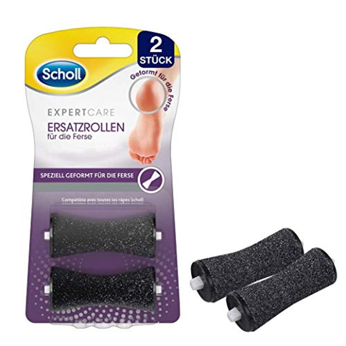 Dr. Scholl's ExpertCare reservewielen hiel 2 rollen - 6-pack