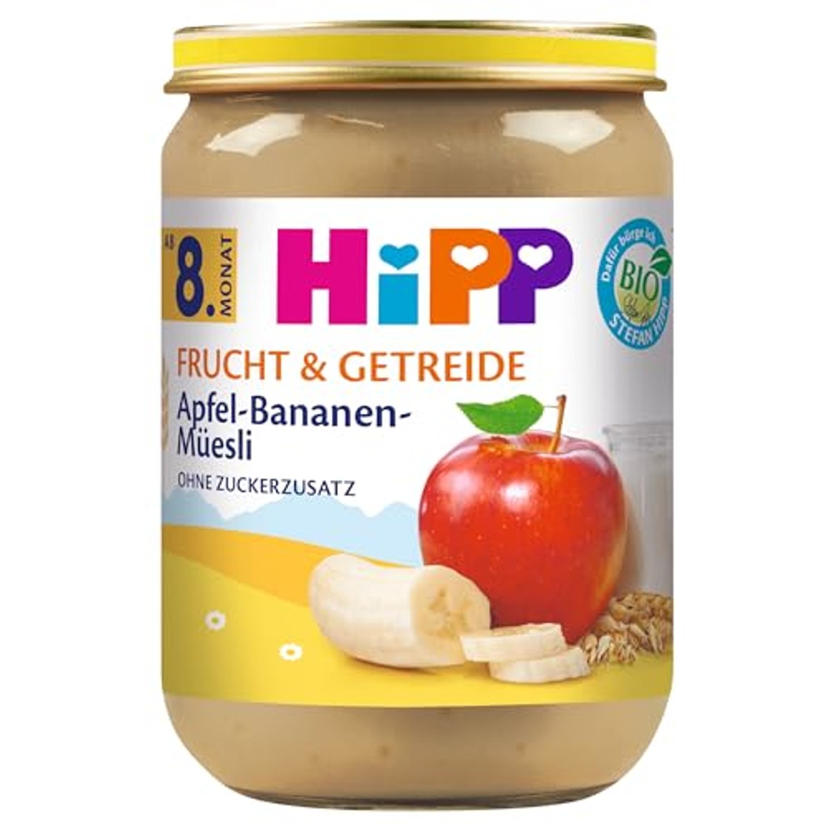 HiPP Biologische vruchten & granen appel-bananen-muesli 6 x 190 g – HiPP
