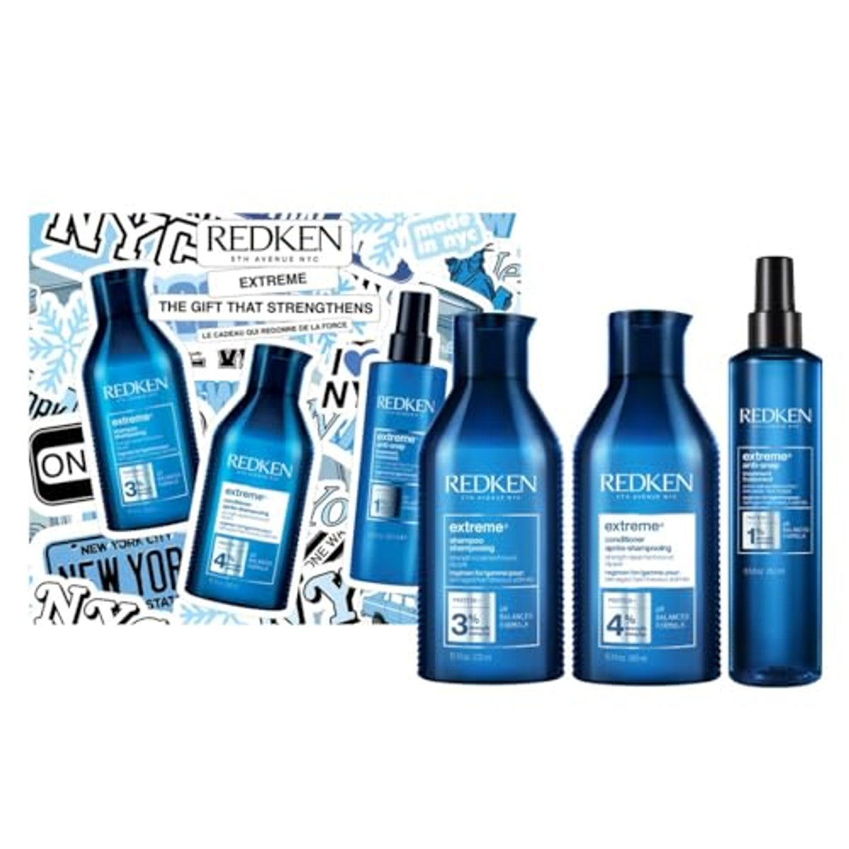 Redken Extreme Kerstset Cadeauset Shampoo, Conditioner en Anti-Snap