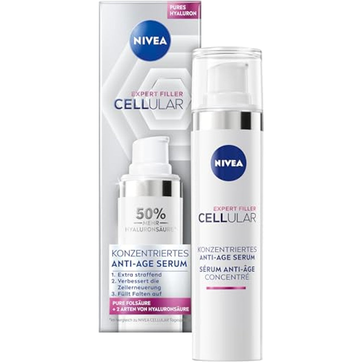 NIVEA Cellular Expert Filler geconcentreerd anti-aging serum 6 x 40 ml - Voordeelverpakking