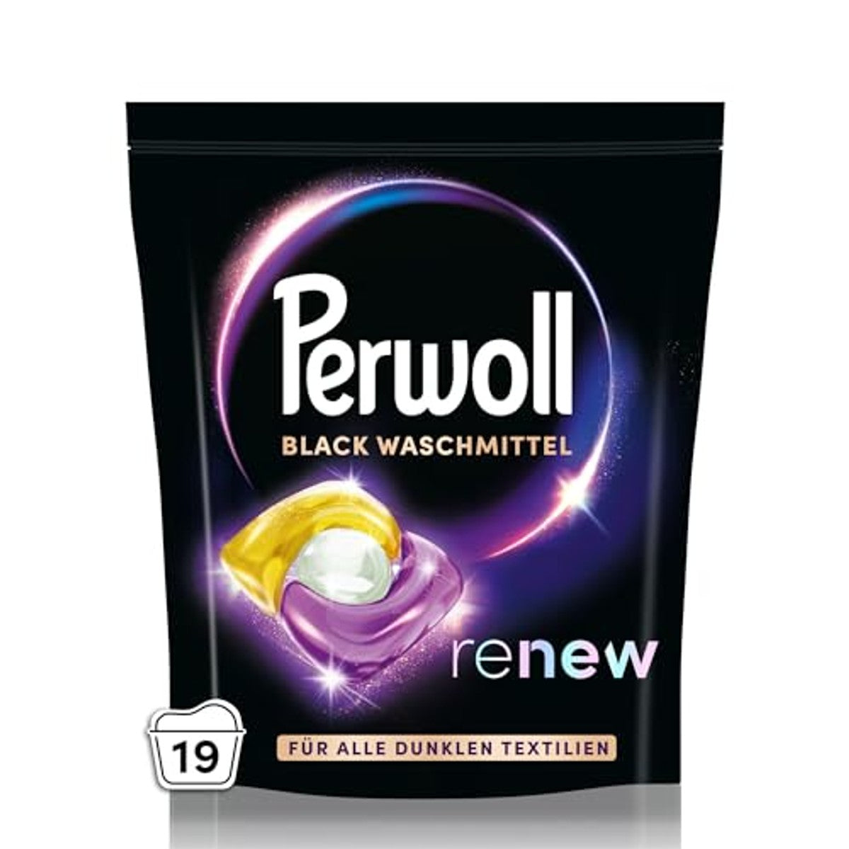 Perwoll Renew Caps Black wascapsules donkere was 19 wasbeurten - 6-pack
