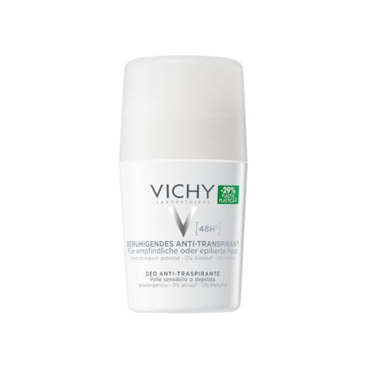 Vichy Anti-transpirant 48 uur Roll-on voor Gevoelige Huid 50 ml - 6-pack