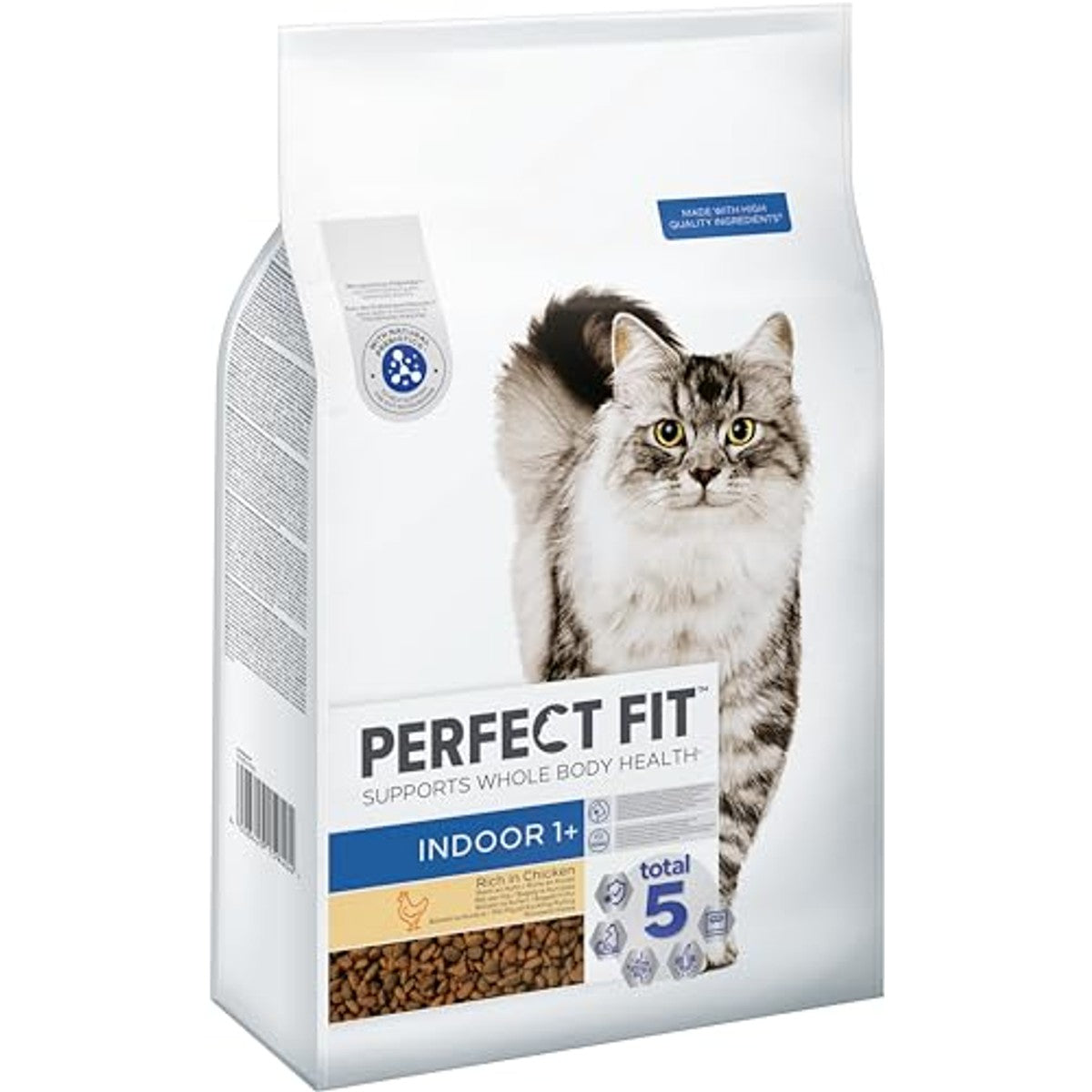 PERFECT FIT Indoor Adult 1+ droogvoer voor katten, 7 kg, kip – Perfect Fit