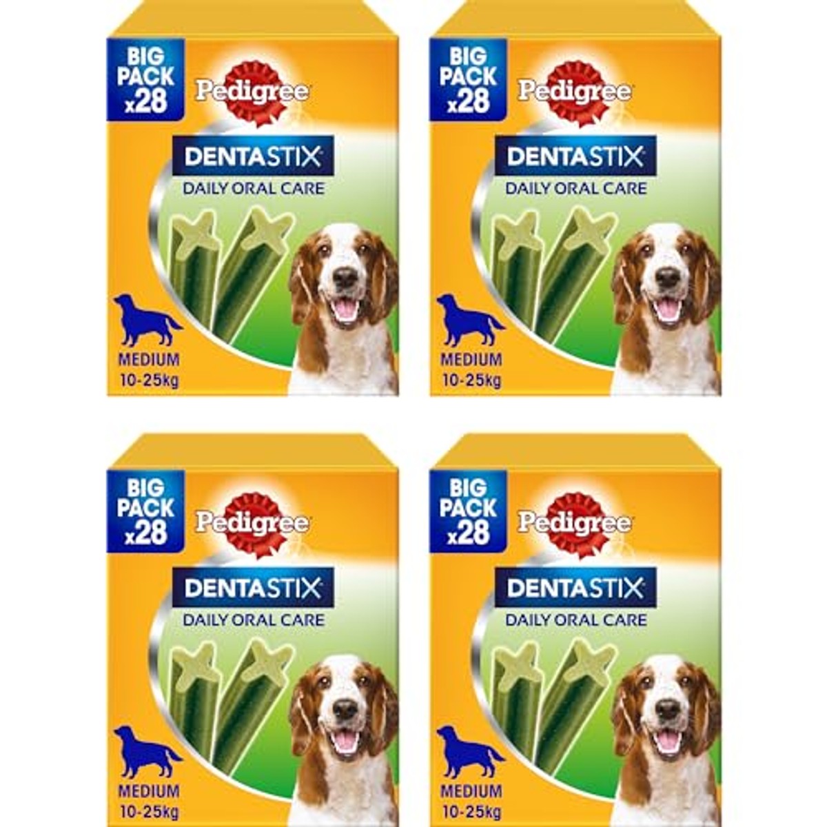 Pedigree Dentastix Fresh middelgrote hond 10-25 kg 112 stuks 180 g - 3-pack