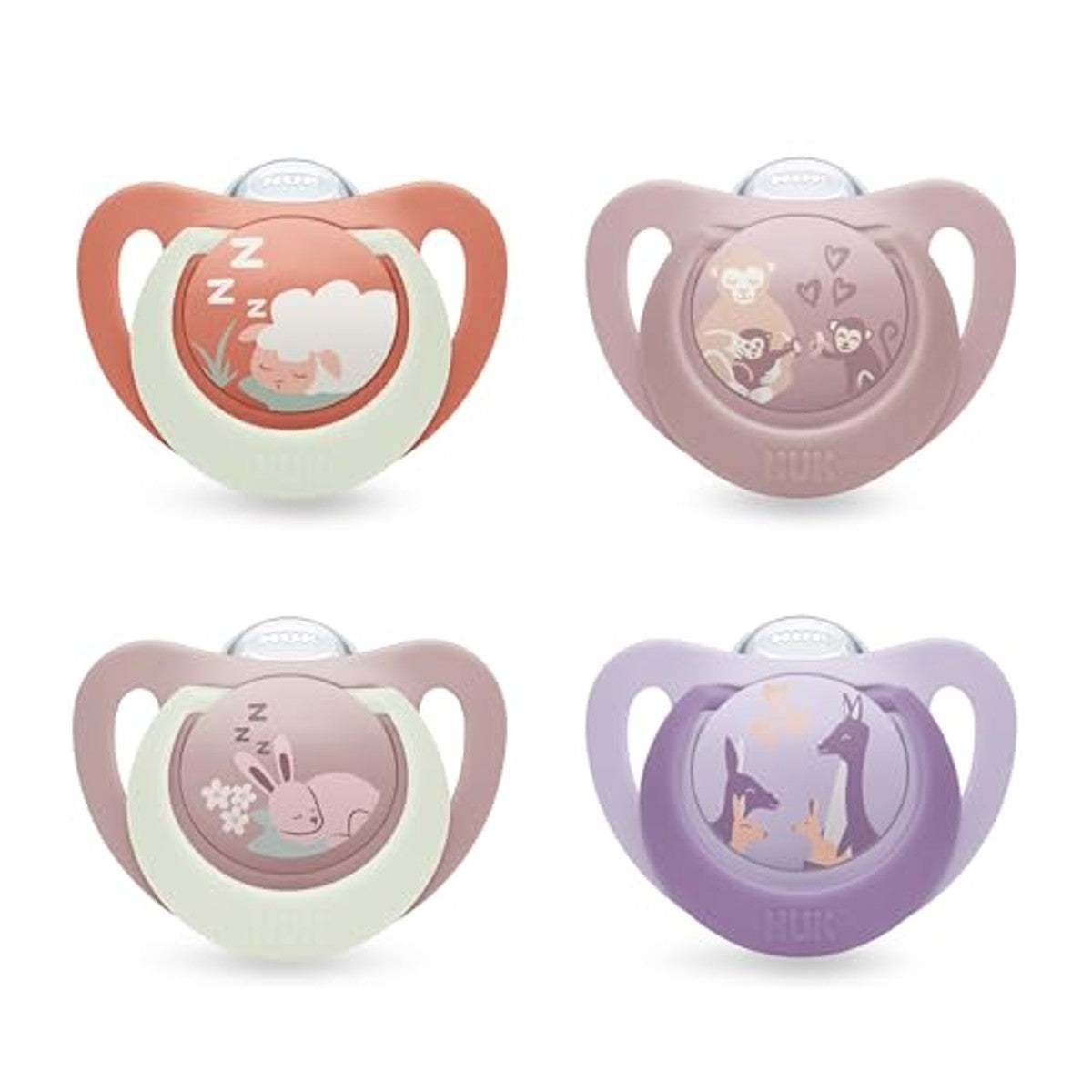 NUK First Choice Day & Night Baby fopspeen 6-18 maanden 4 stuks – NUK