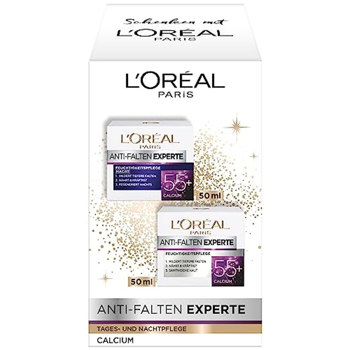 L'Oreal Paris Anti-Rimpel Expert 55+ Dag & Nacht 2 x 50 ml – L'Oreal Paris