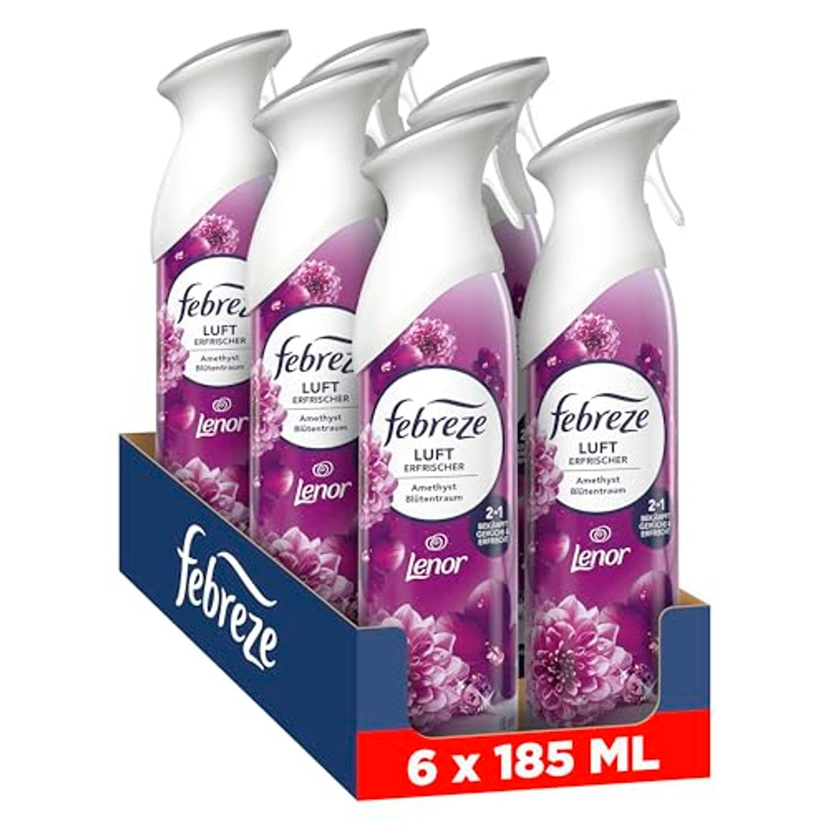 Febreze Luchtverfrisser Amethist bloesemdroom 6x185 ml – Febreze