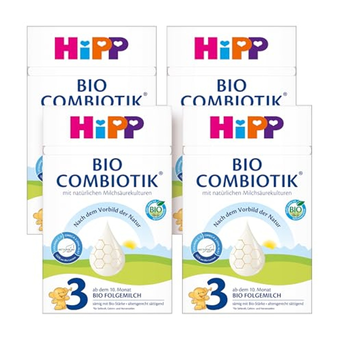 HiPP 3 Bio Combiotik 4 x 600 g opvolgmelk vanaf 10 maand – HiPP