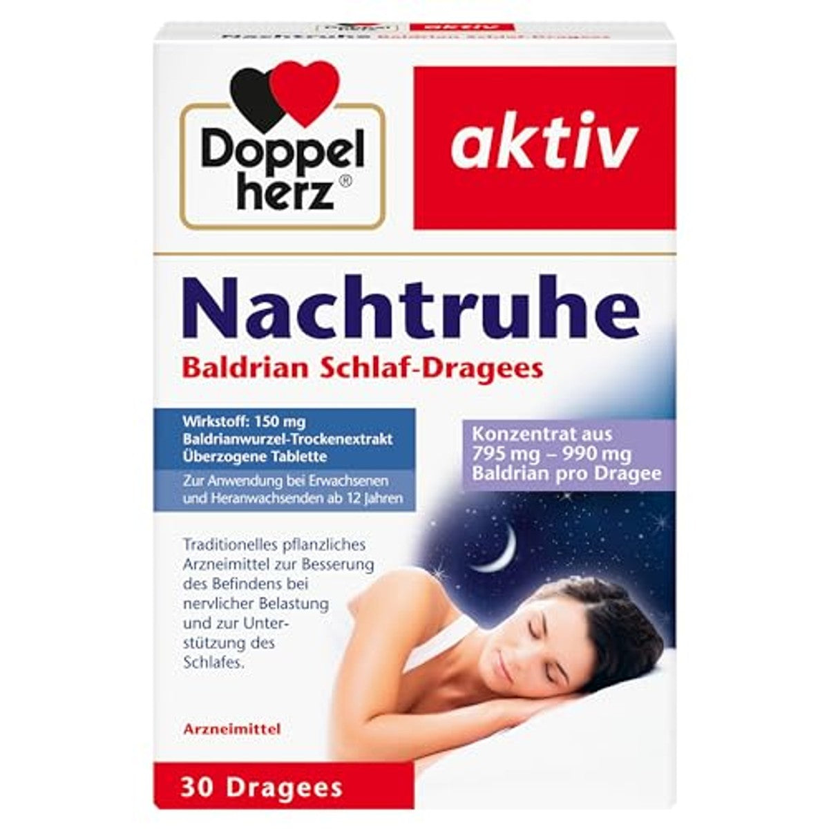Doppelherz Nachtrust Valeriaan Slaapdragees N 30 dragees - 3-pack