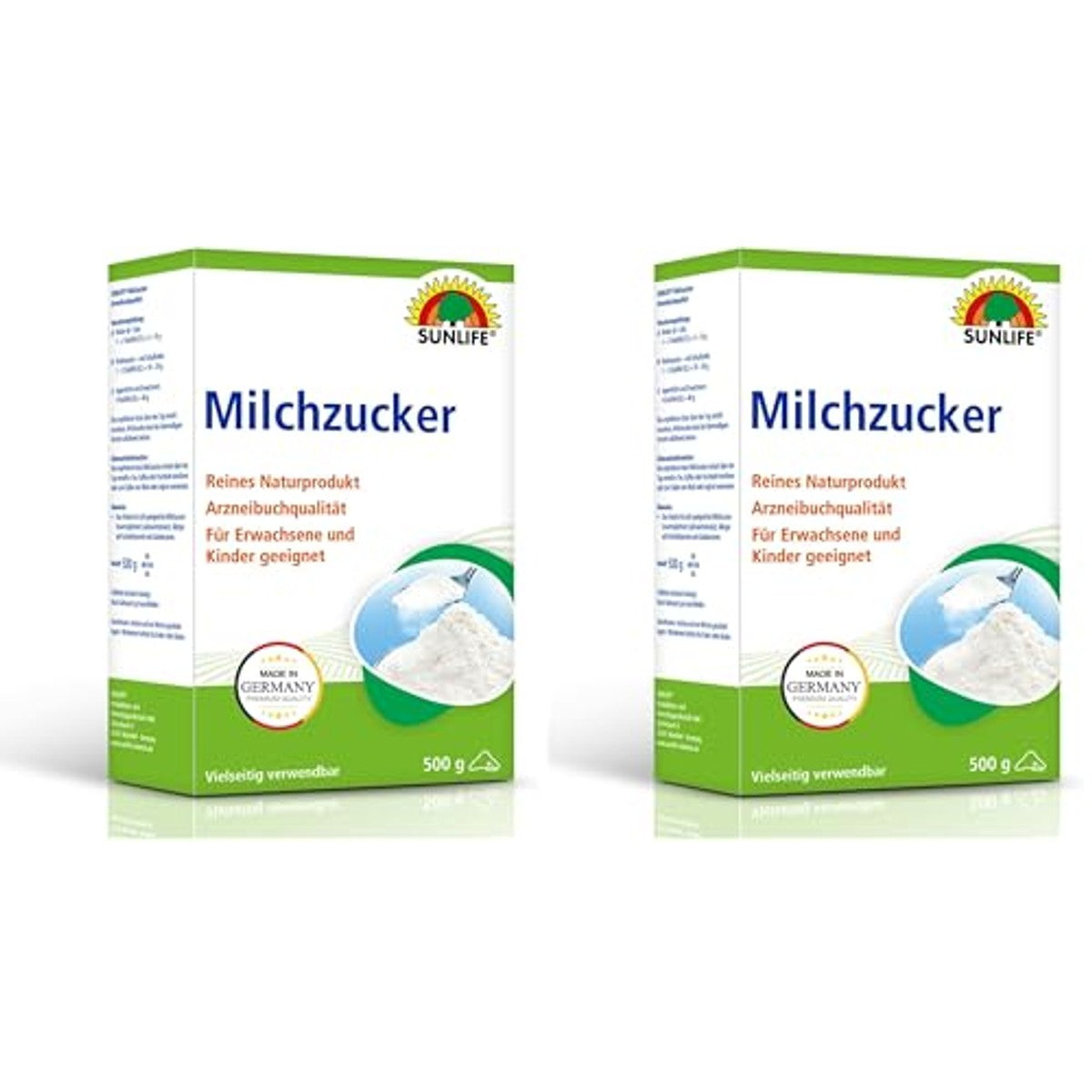 Sunlife Melksuikerpoeder, 500 g (verpakking van 2) – Sunlife