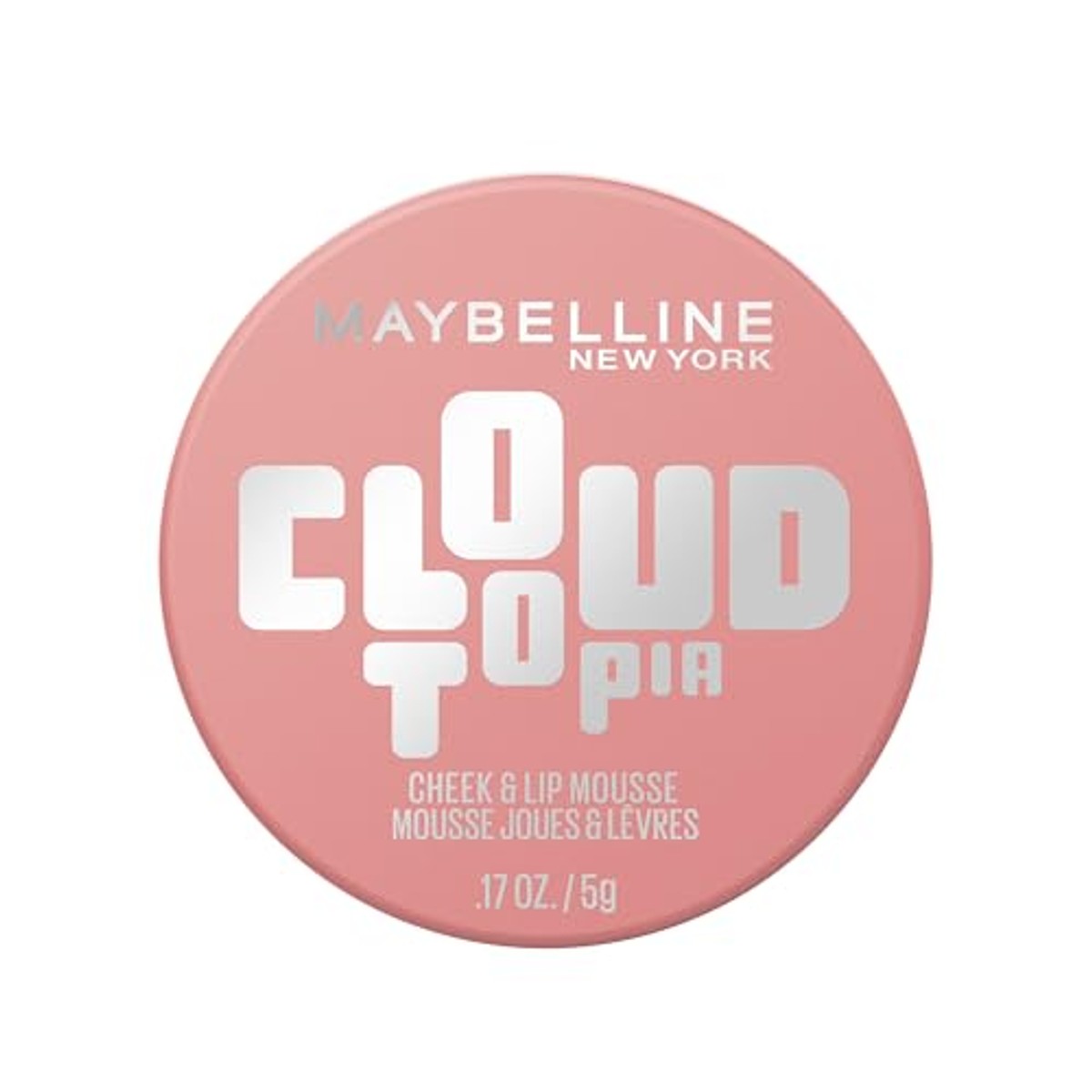 Maybelline New York Cloudtopia Wang- & Lippen Mousse, 2-in-1 blush & lippenverf voor 14H grip, luchtige lichte textuur & matte afwerking, nr. 09 Dreamy Dawn, 5 g – MAYBELLINE