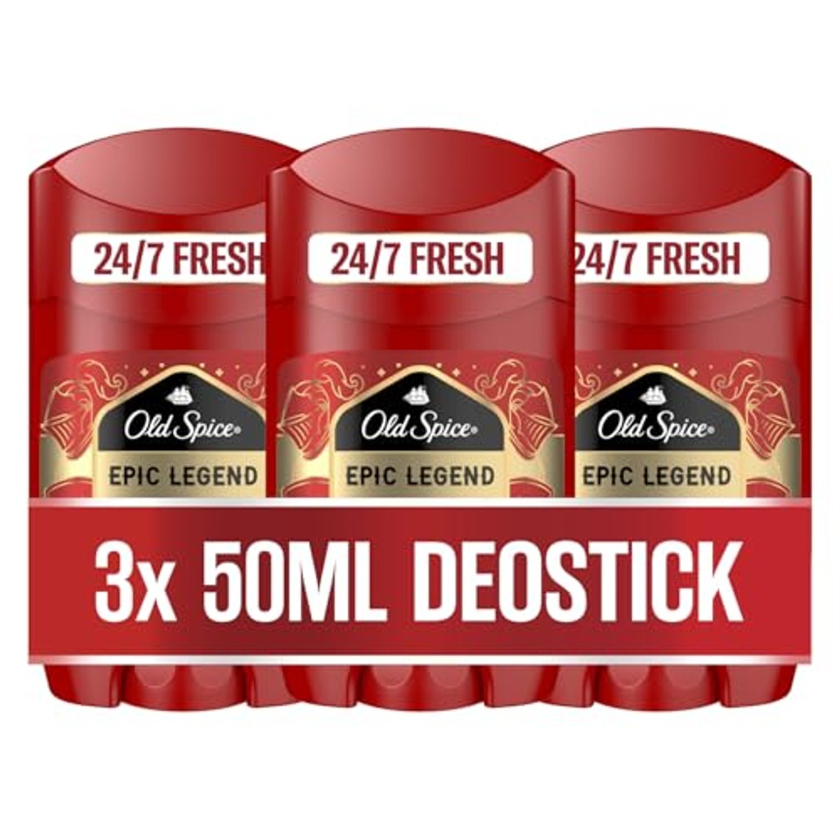 Old Spice Epic Legend Deostick voor mannen 3 x 50 ml – Old Spice