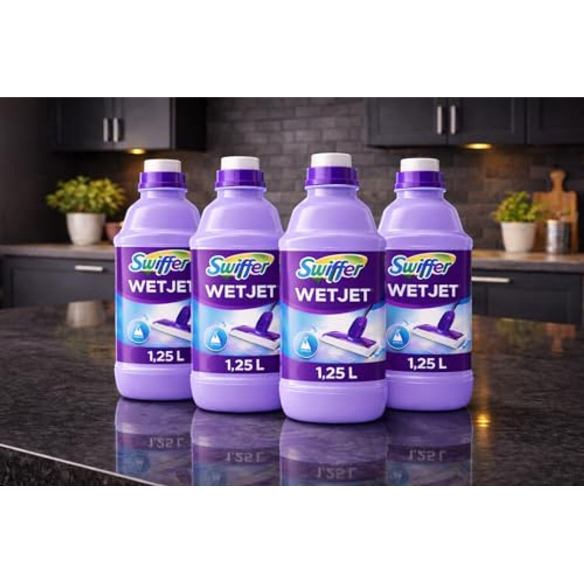 Swiffer Wetjet reinigingsoplossing 4 x 1,25 l – Swiffer