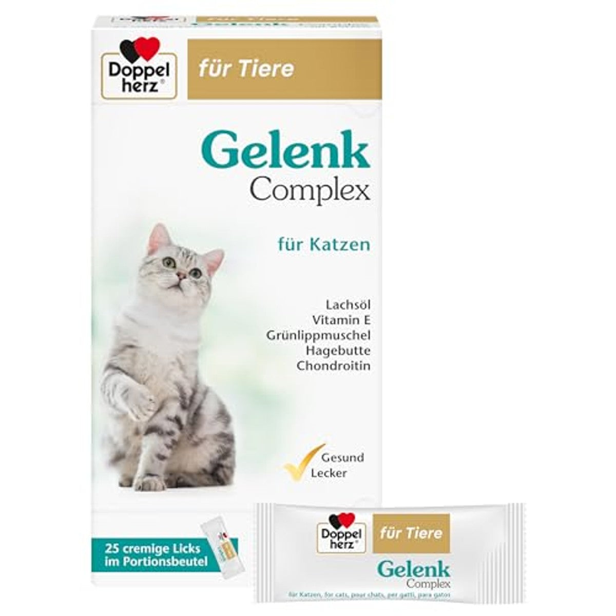 Doppelherz Voor Dieren Gewrichtscomplex voor Katten 25 likken - 6-pack