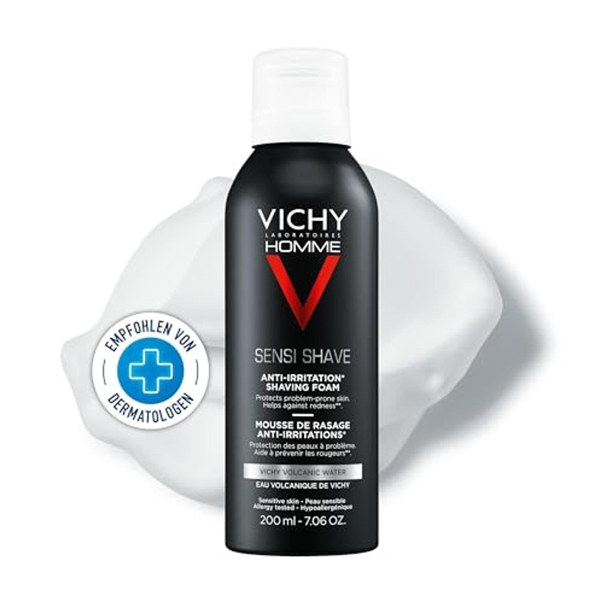Vichy Homme Sensi Shave Scheerschuim voor Huidirritatie 200 ml - 3-pack