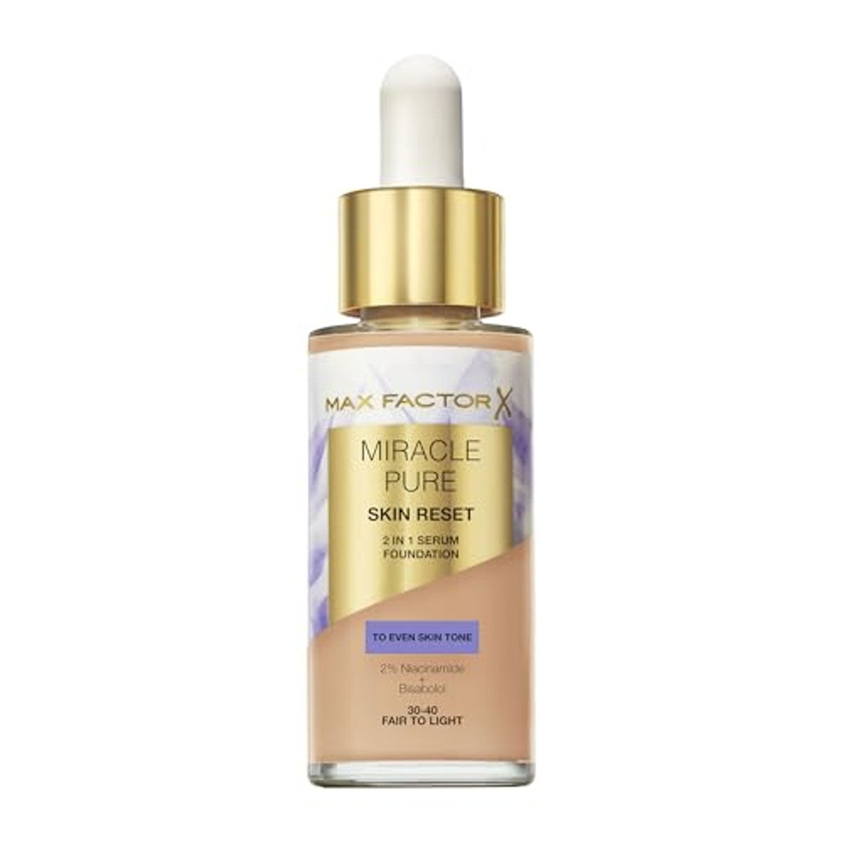 Max Factor Miracle Pure Skin Reset Foundation 30-40 Fair to Light 3 stuks