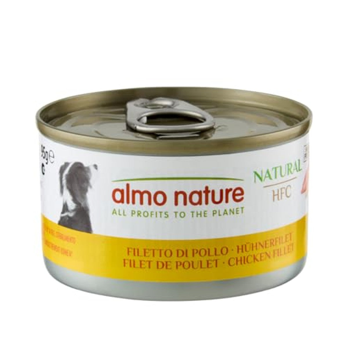 Almo Nature HFC Natural - Natvoeding voor honden met kippenfilet oorspronkelijk levensmiddelenkwaliteit en worden nu gebruikt voor hondenvoeding, kippenfilet (24 x 95 g) – almo nature