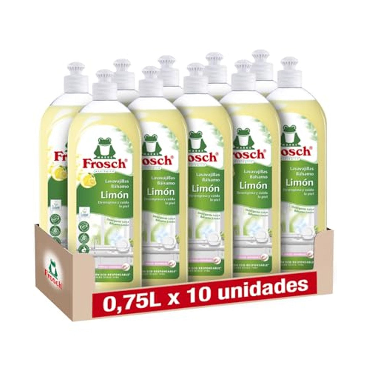 FROSCH Handspoelvloeistof Biologische Balsem Citroen 10 x 750 ml – FROSCH