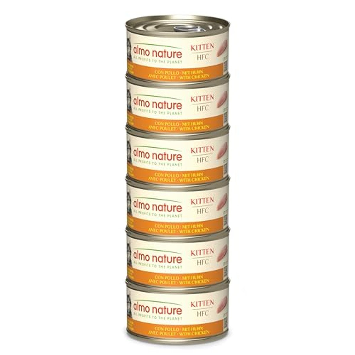 Almo Nature HFC Kitten Natvoer Kip Human Grade 6 x 70 g - 3-pack