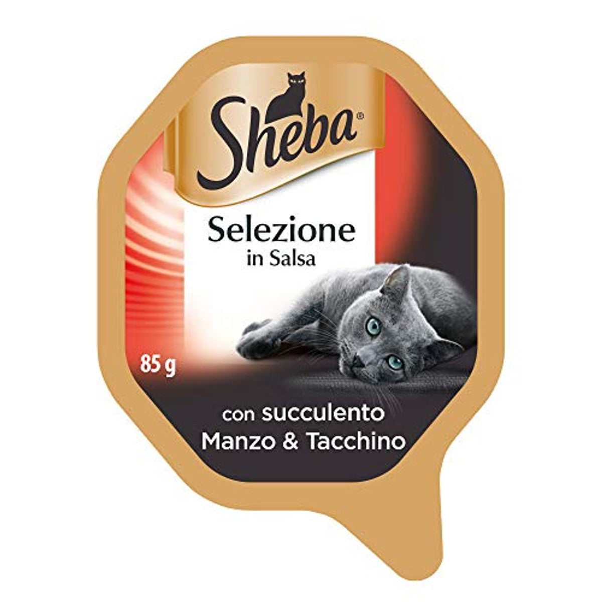 Sheba Selectie in Saus natvoer kattenvoer rundvlees & kalkoen 22 x 85 g - 6-pack
