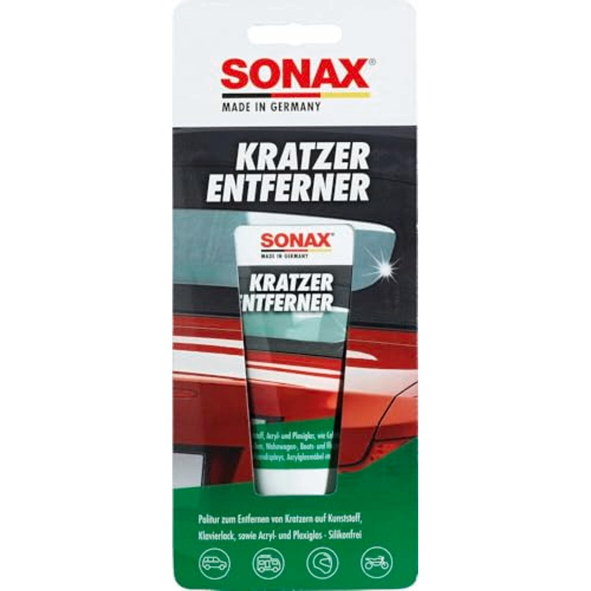 SONAX Krasverwijderaar kunststof NanoPro 6 x 75 ml - Voordeelverpakking
