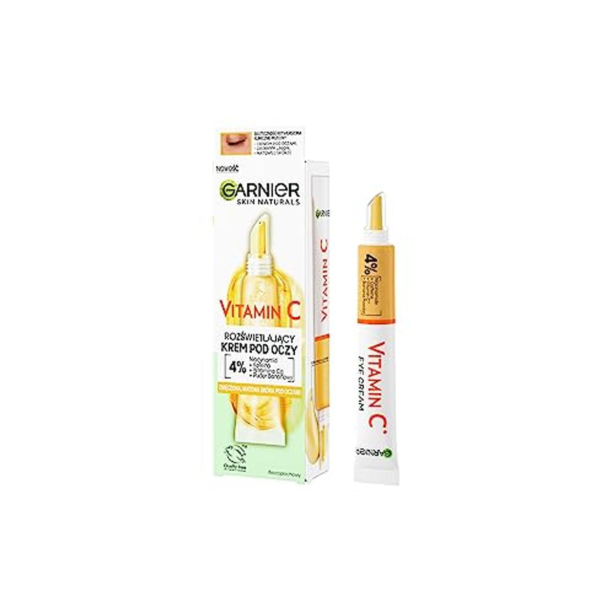 Garnier Vitamine C whitening oogcrème 3 x 15 ml - Voordeelverpakking
