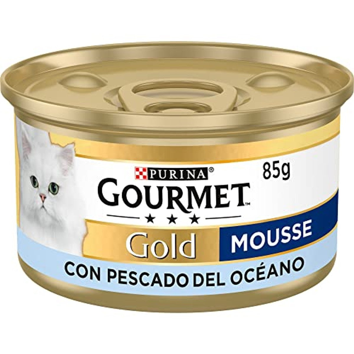 Gourmet Gold Mousse natvoer kattenvoer zeevis 24 x 85 g - 6-pack