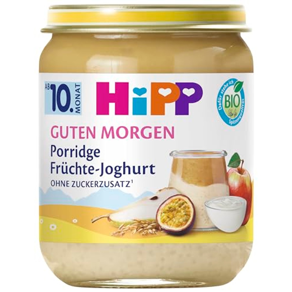 HiPP Bio Goedemorgenpap fruityoghurt 6 x 160 g – foto 2