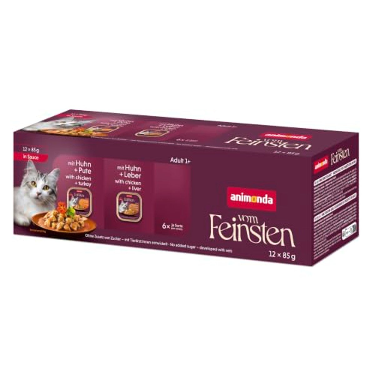 Animonda Vom Feinsten natvoer kattenvoer gevogelte saus 12 x 85 g - 6-pack