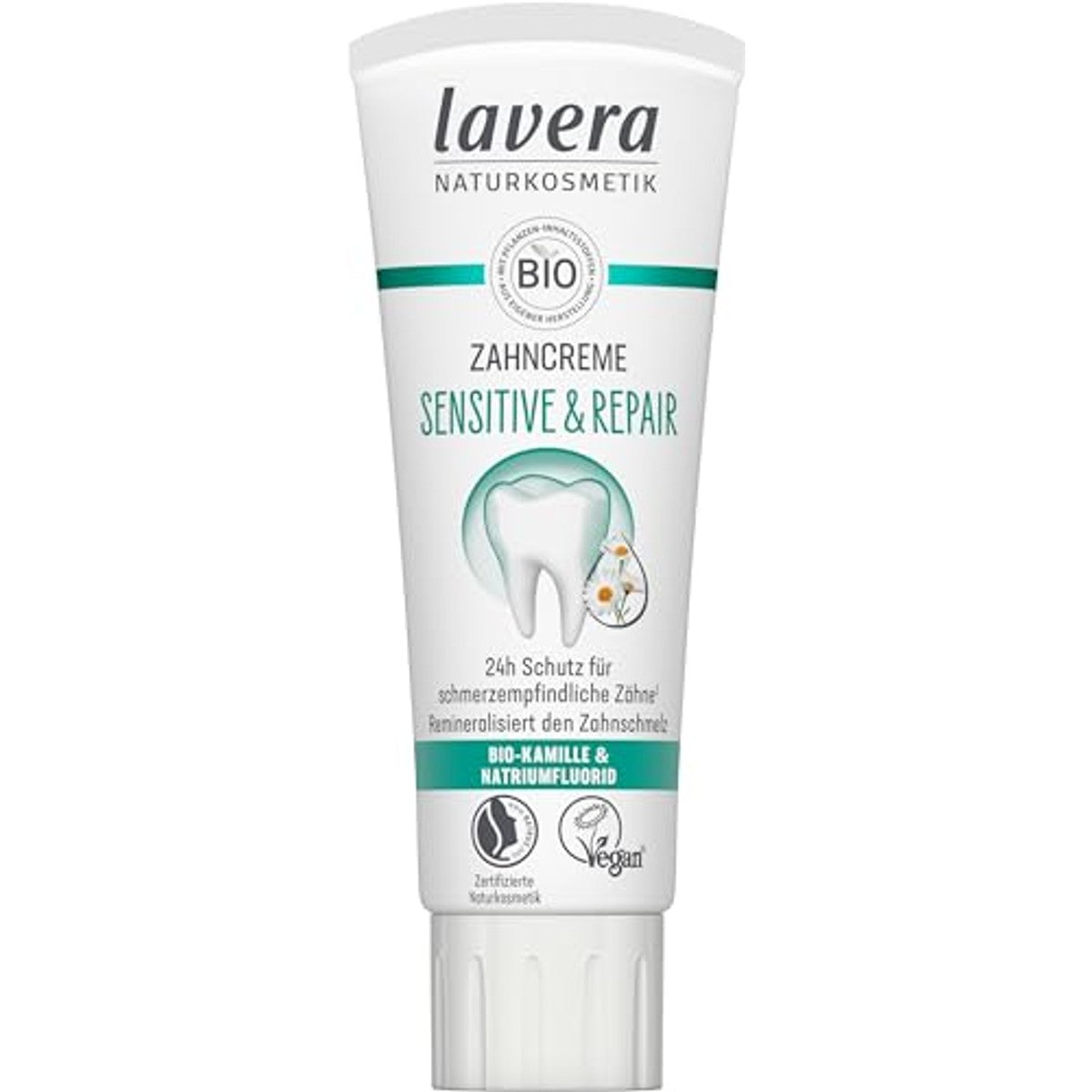 lavera Sensitive & Repair Tandpasta voor gevoelige tanden 6 x 75 ml - Voordeelverpakking