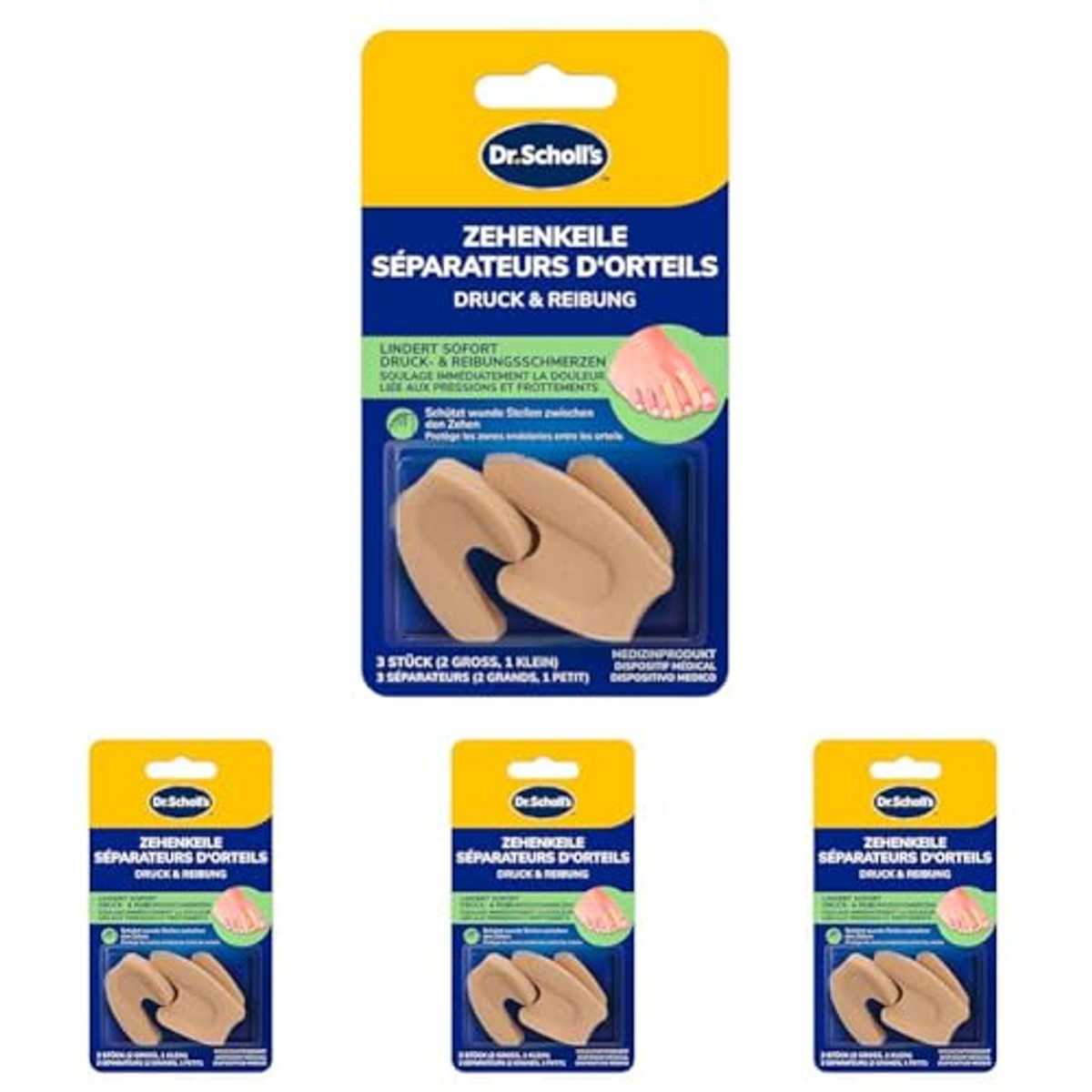 Dr. Scholl's Zehenkeile schuimstof teenwiggen 12 stuks – Dr. Scholl's