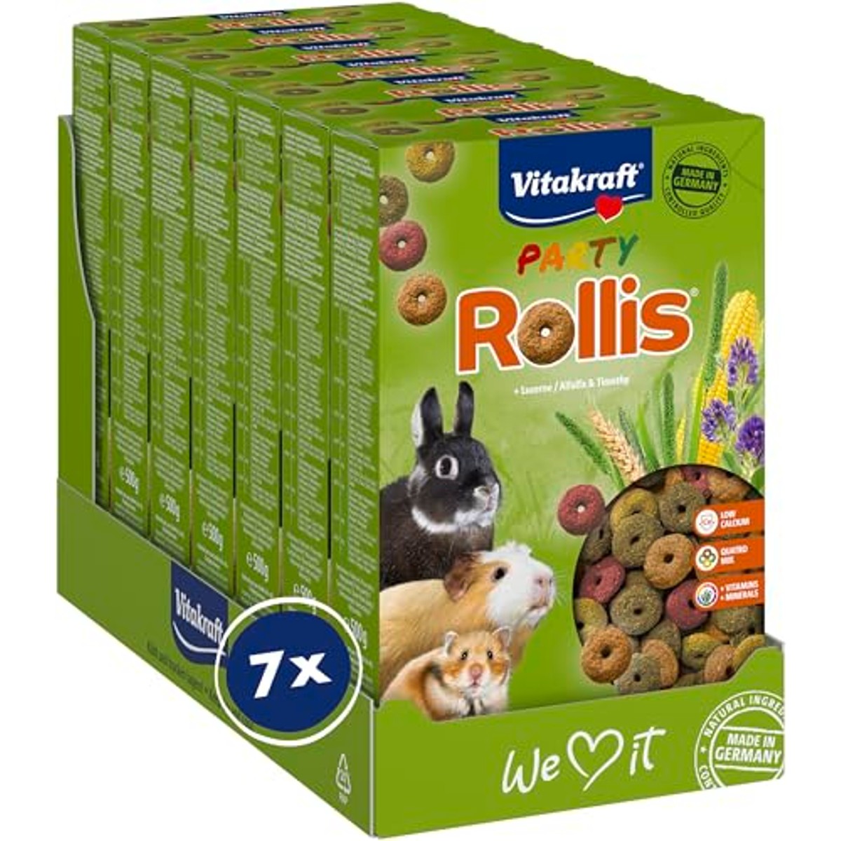 Vitakraft Rollis knaagdiersnack luzerne 7 x 500 g - 3-pack