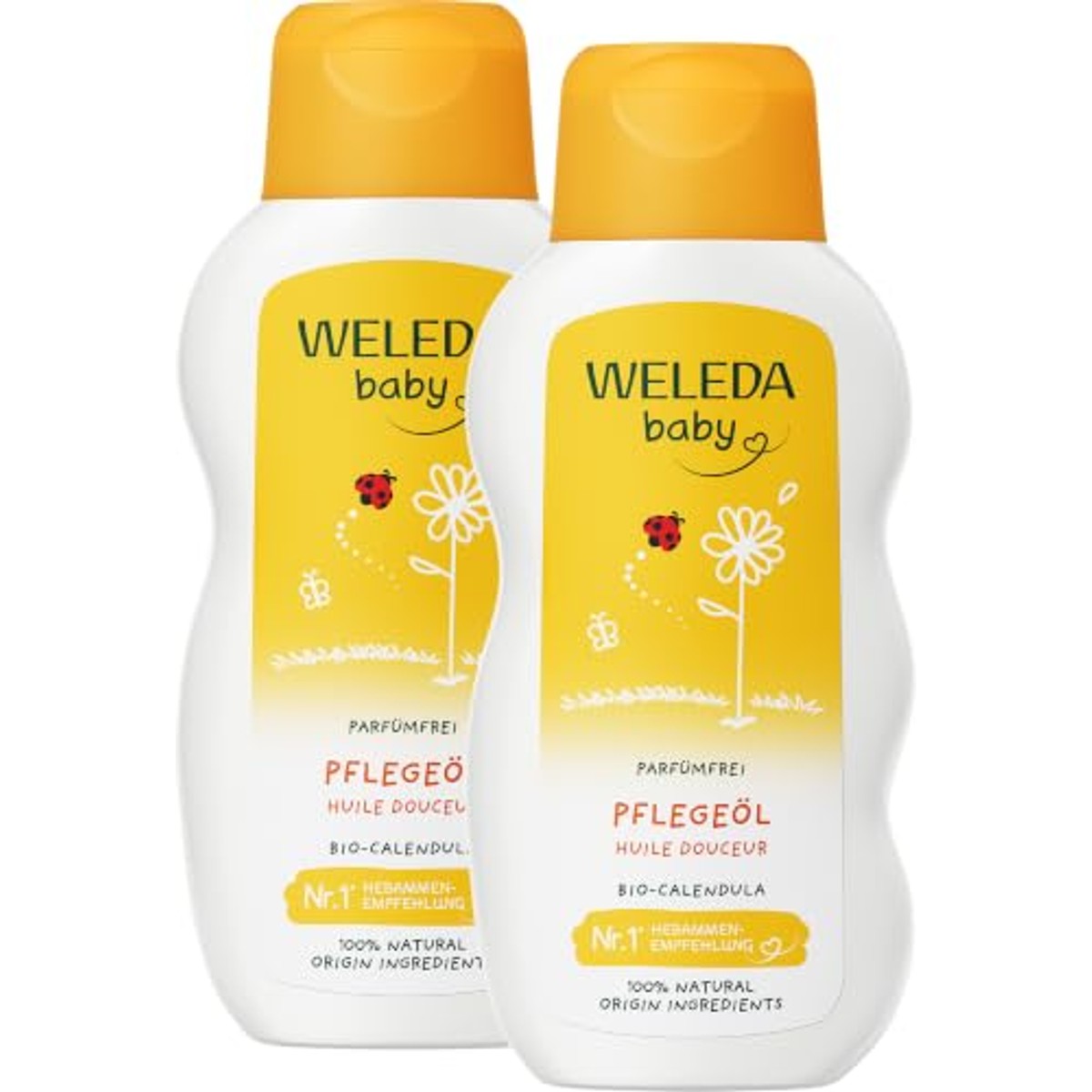 Weleda Bio Baby Calendula Verzorgingsolie Parfumvrij 2 stuks - 3-pack