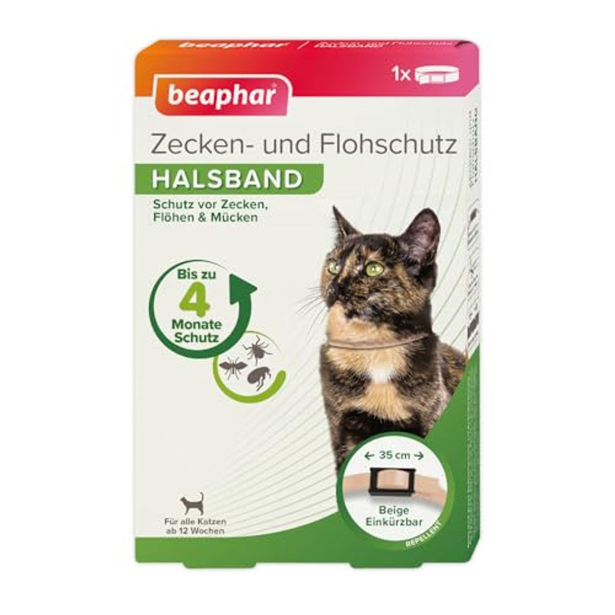 Beaphar Tick and Flea Protection Collar voor katten vanaf 12 weken - 3-pack