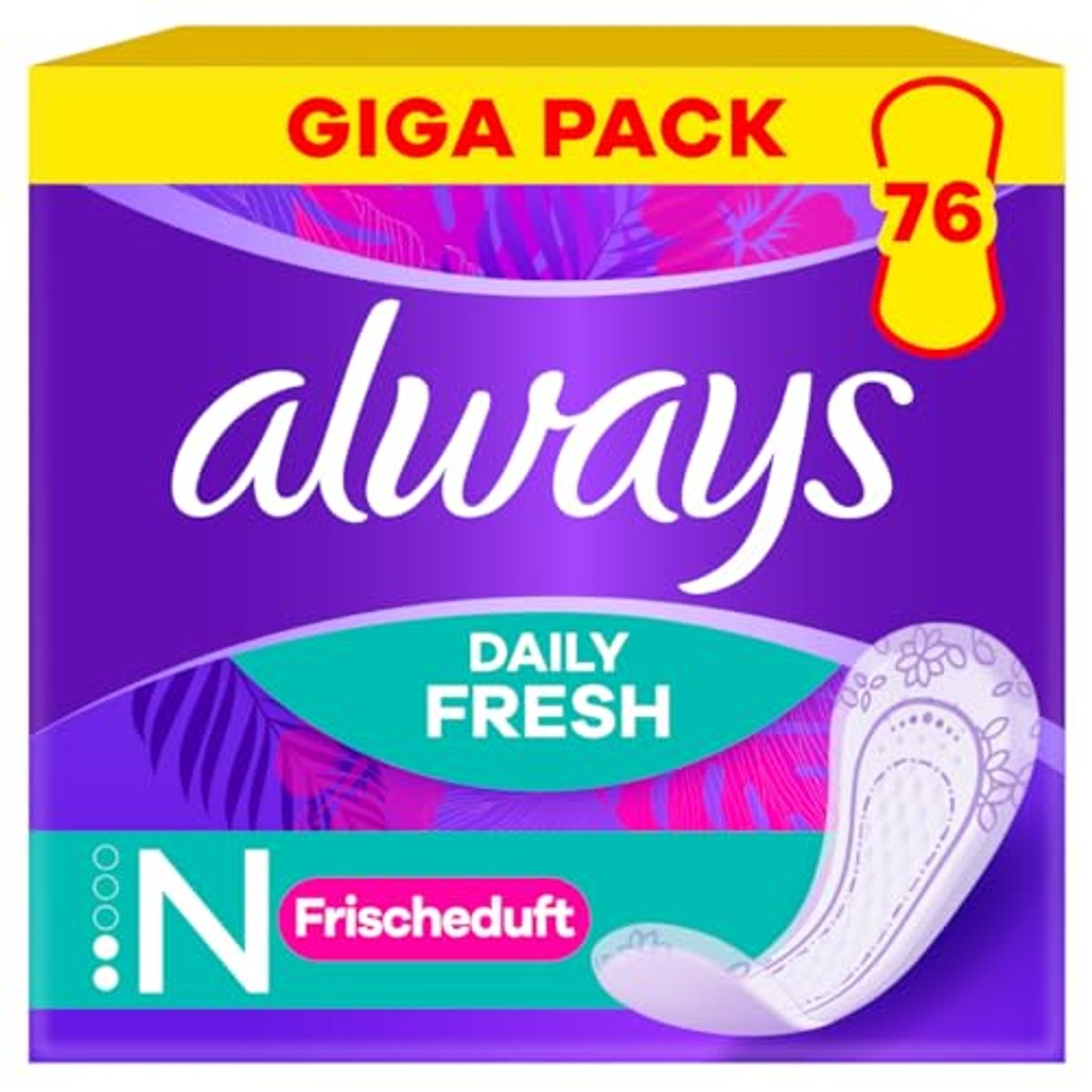 Always Daily Fresh Normal met frisse geur, 76 stuks – Always