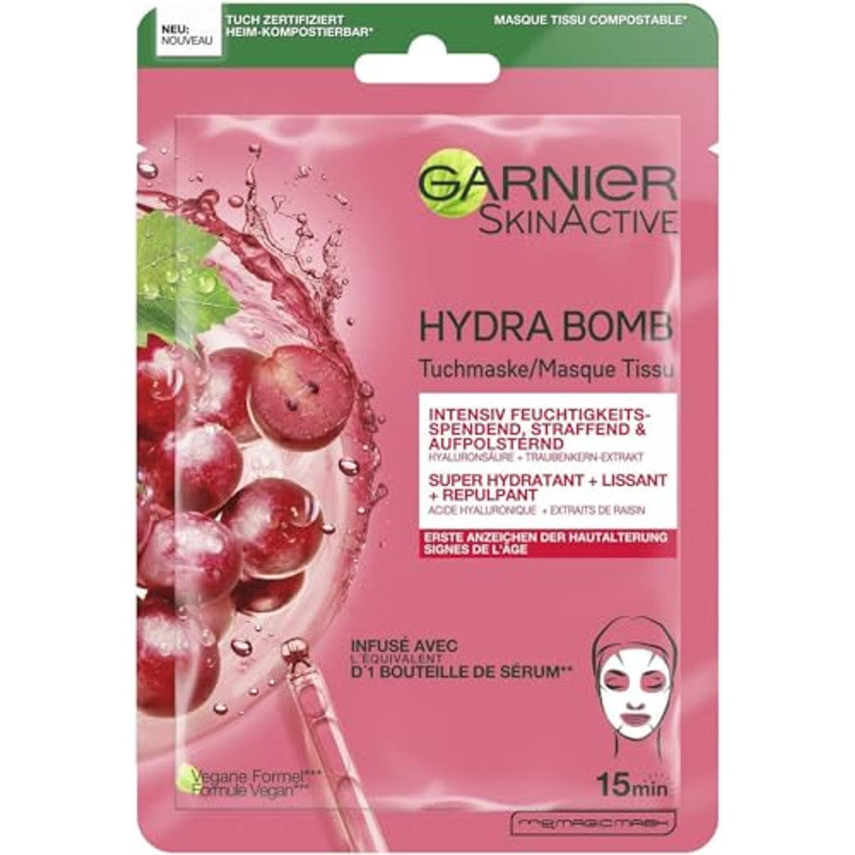 Garnier Hydra Bomb Doekmasker 28 g (verpakking van 5) – Garnier