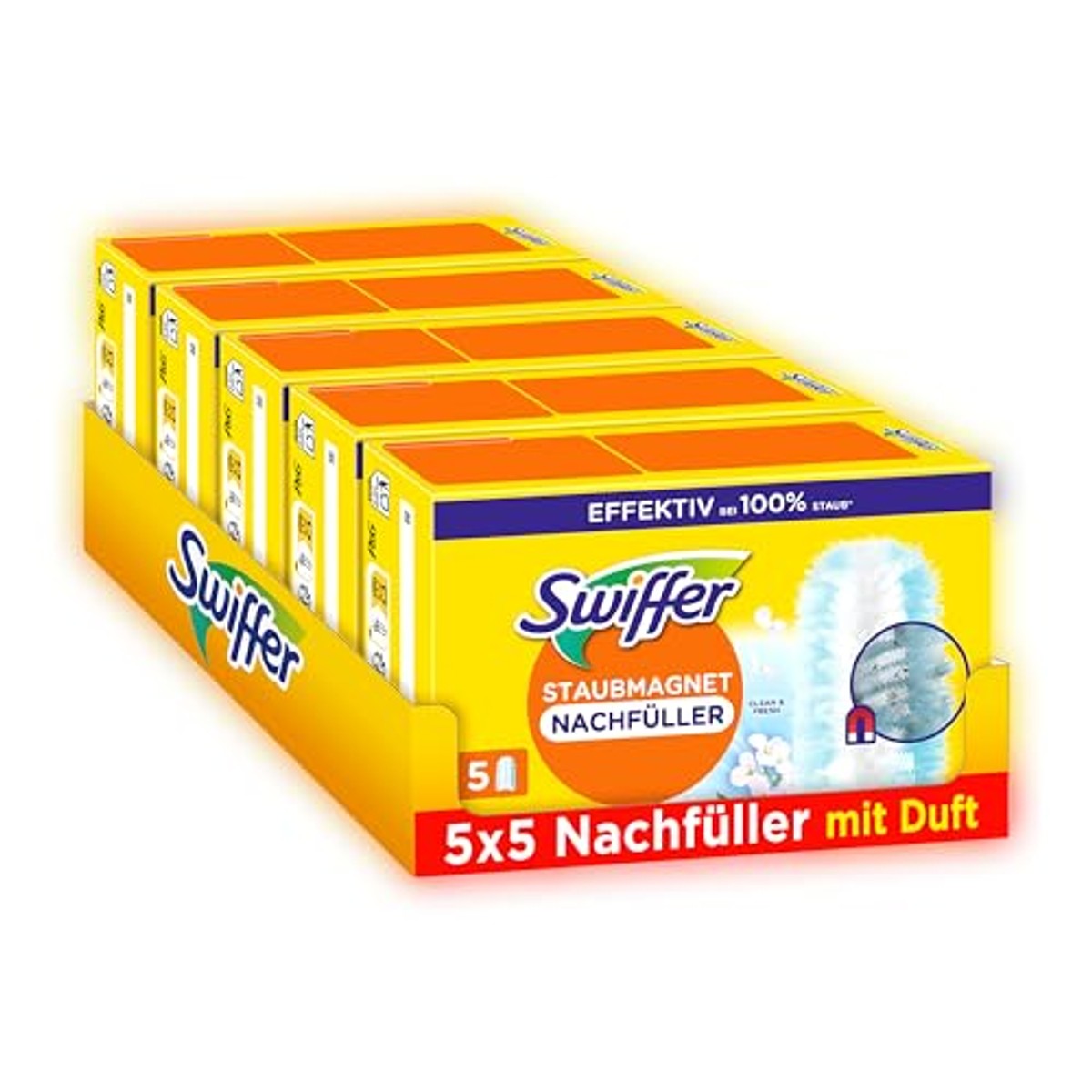 Swiffer Stofmagneet navulverpakking 25 doeken (5 x 5) – Swiffer