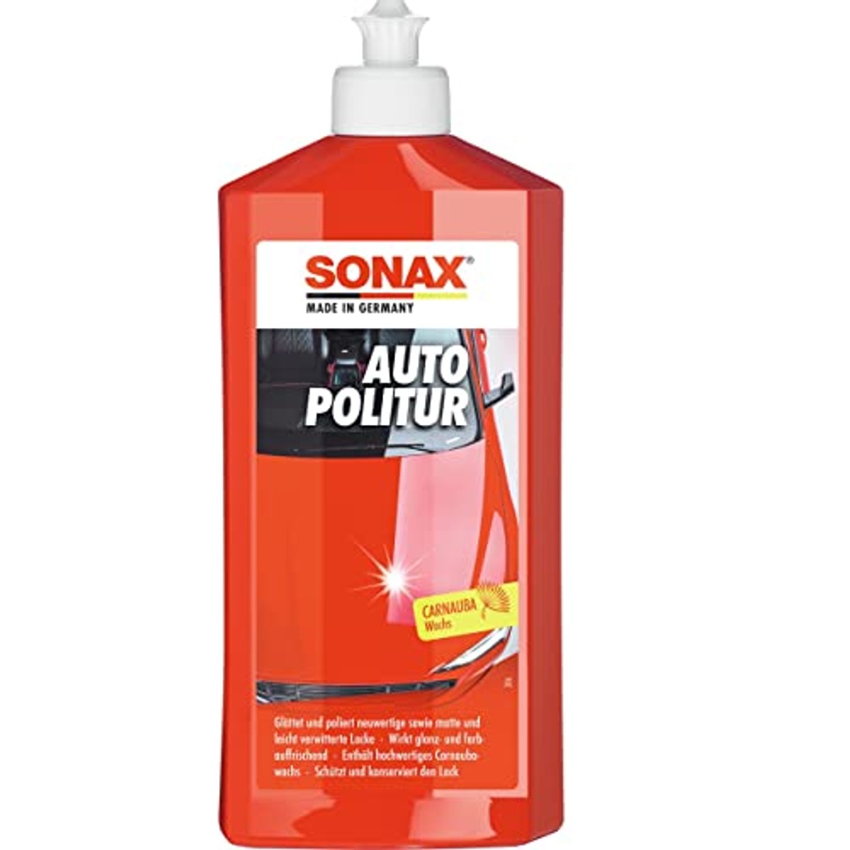 SONAX Autopolitoer voor gekleurde en metallic lak 500 ml – SONAX
