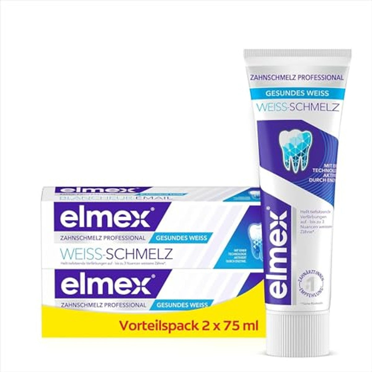 elmex Opti-Schmelz Professional White Melt, 2 x 75 ml – ELMEX
