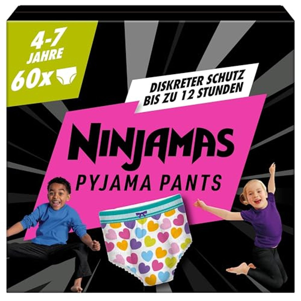 Ninjamas Pyjamabroek hart 60 pyjamabroeken 7 jaar 17-30 kg – Ninjamas