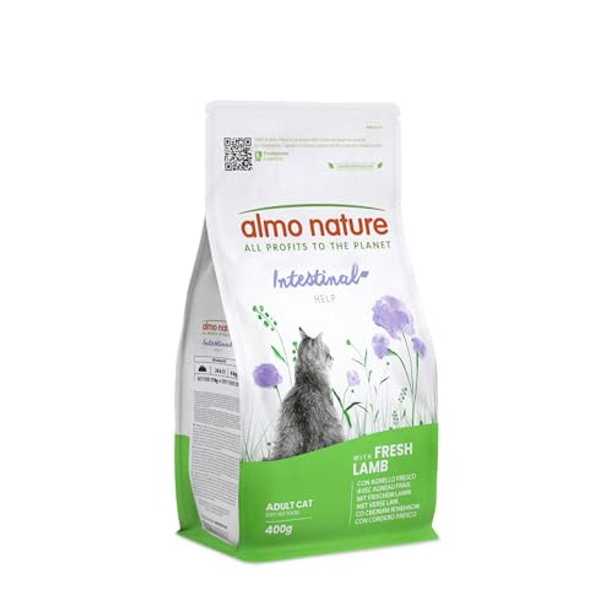 Almo Nature Darmondersteuning, droogvoer kat Adulto Con vers lam | verpakking van 400 g – almo nature