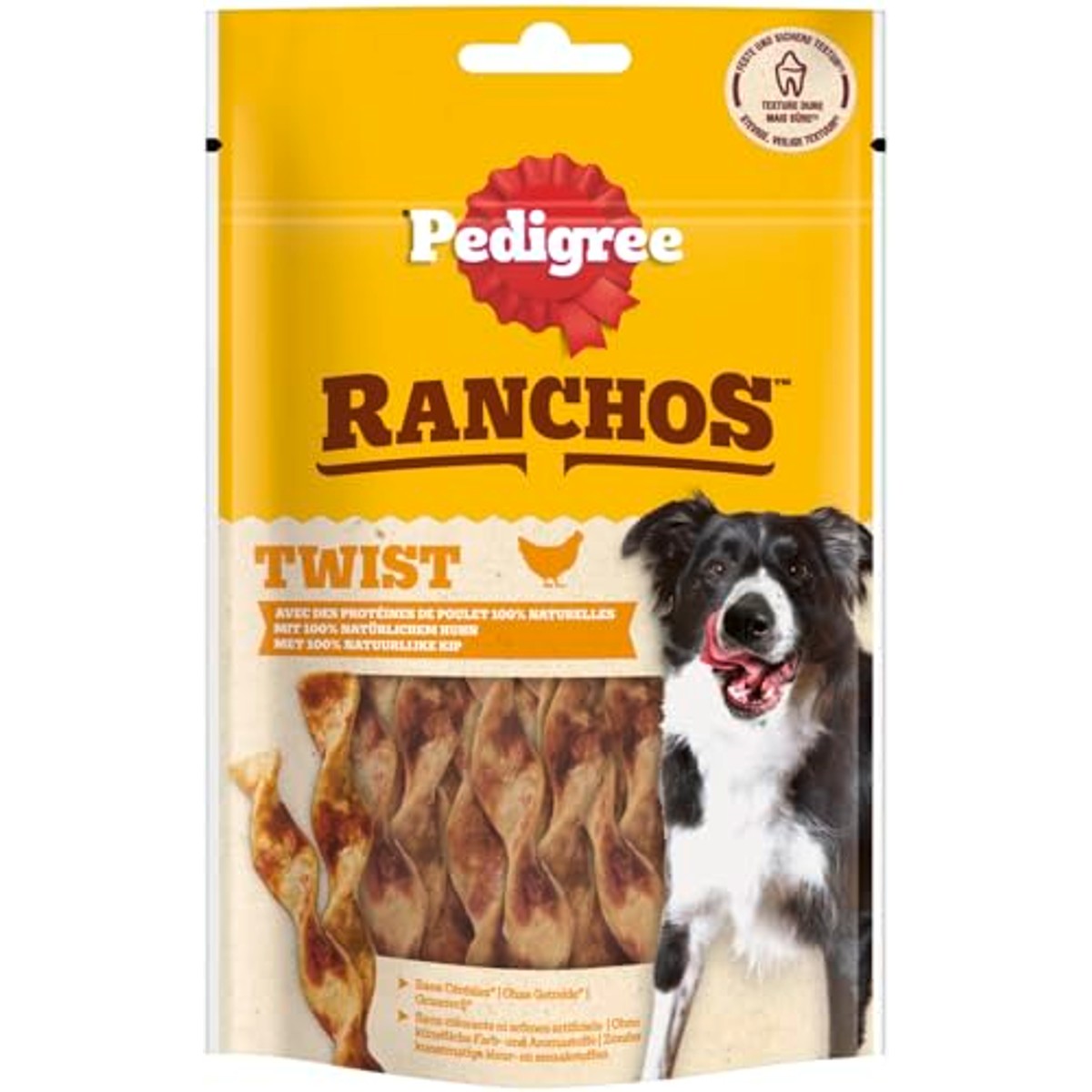 Pedigree Ranchos Twists hondensnack kip 6 x 60 g - 6-pack