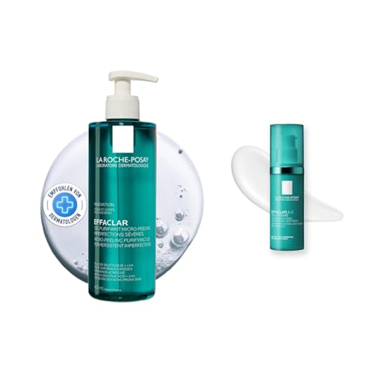 La Roche-Posay Effaclar Set Reinigingsgel & A.Z. Gel Crème 400 ml