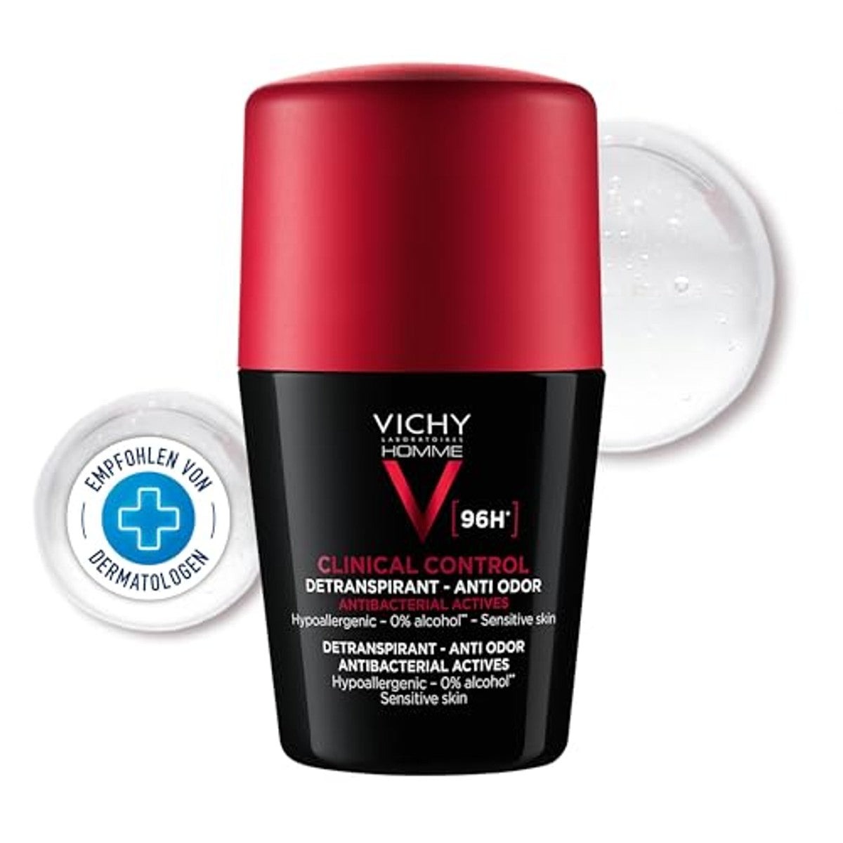 Vichy Homme Clinical Control 96h Deodorant Roll-on 50 ml - 6-pack