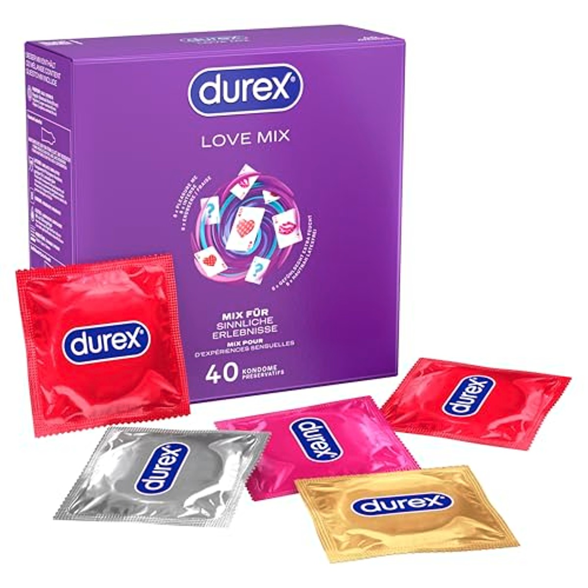 Durex Love Mix condooms 40 stuks, 56 mm – Durex