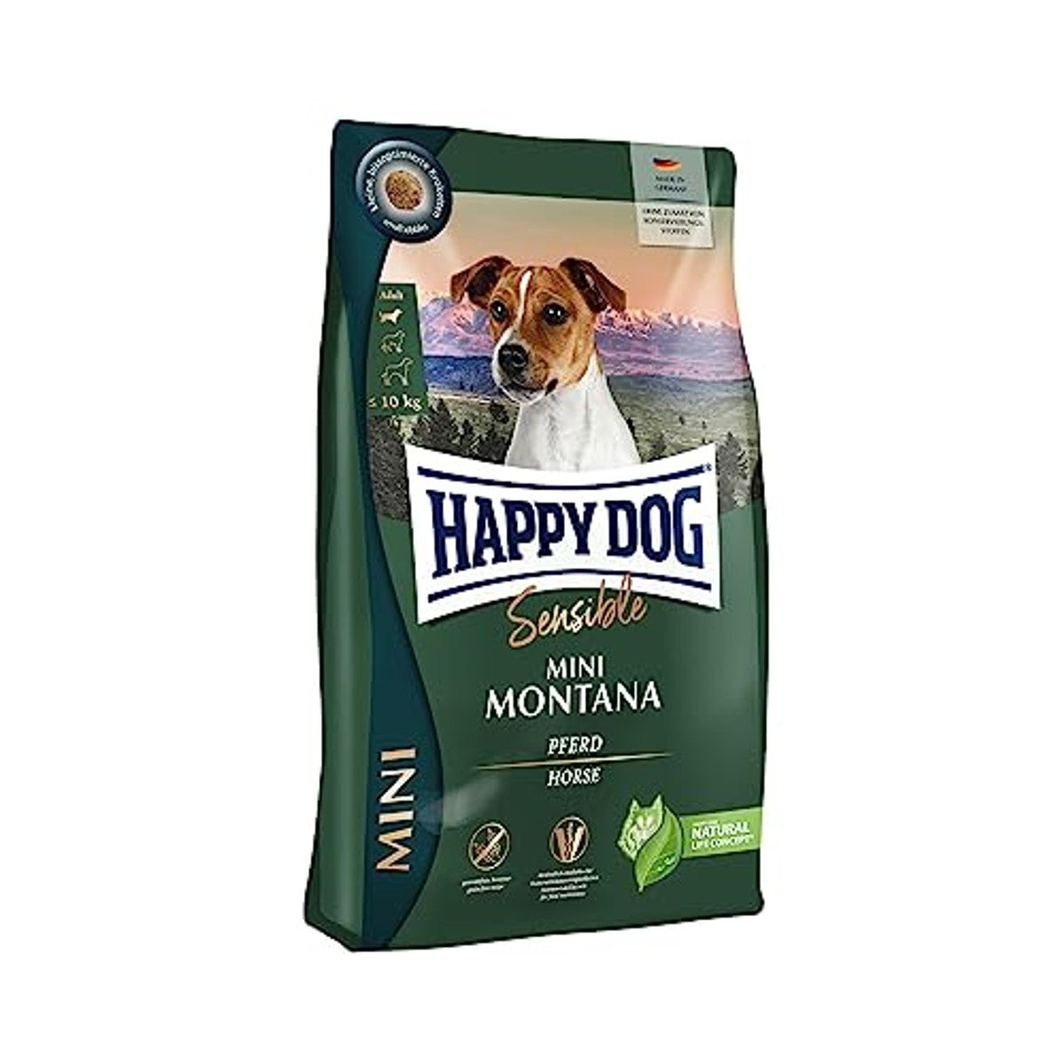 Happy Dog Sensible Mini Montana hondenvoer paard 4 kg - 3-pack