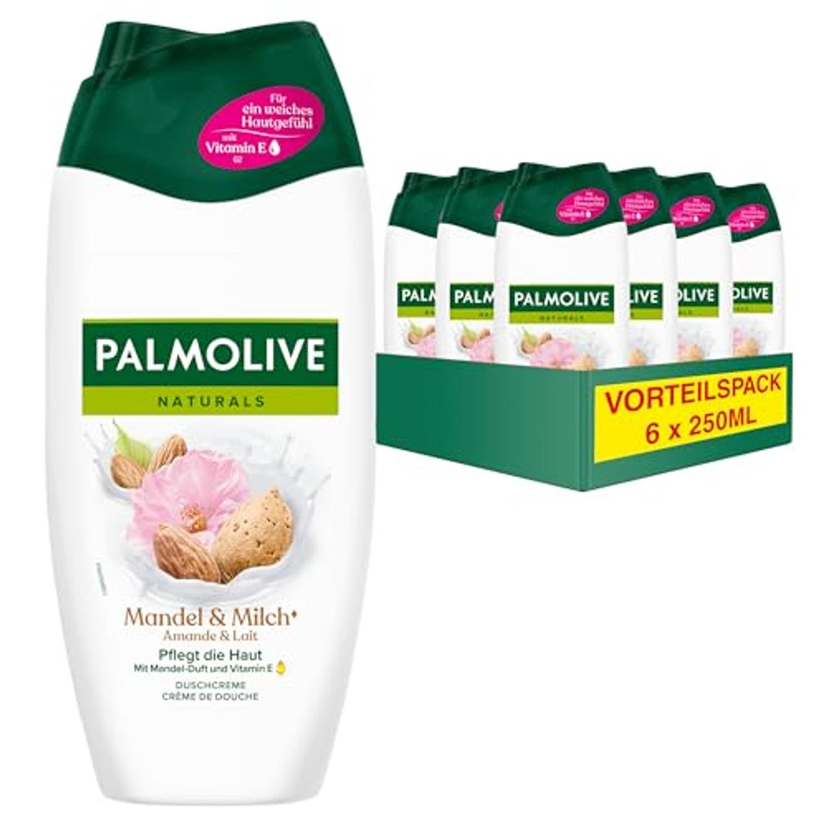 Palmolive Naturals Douchecrème Amandel & Melk 6 x 250 ml – Palmolive